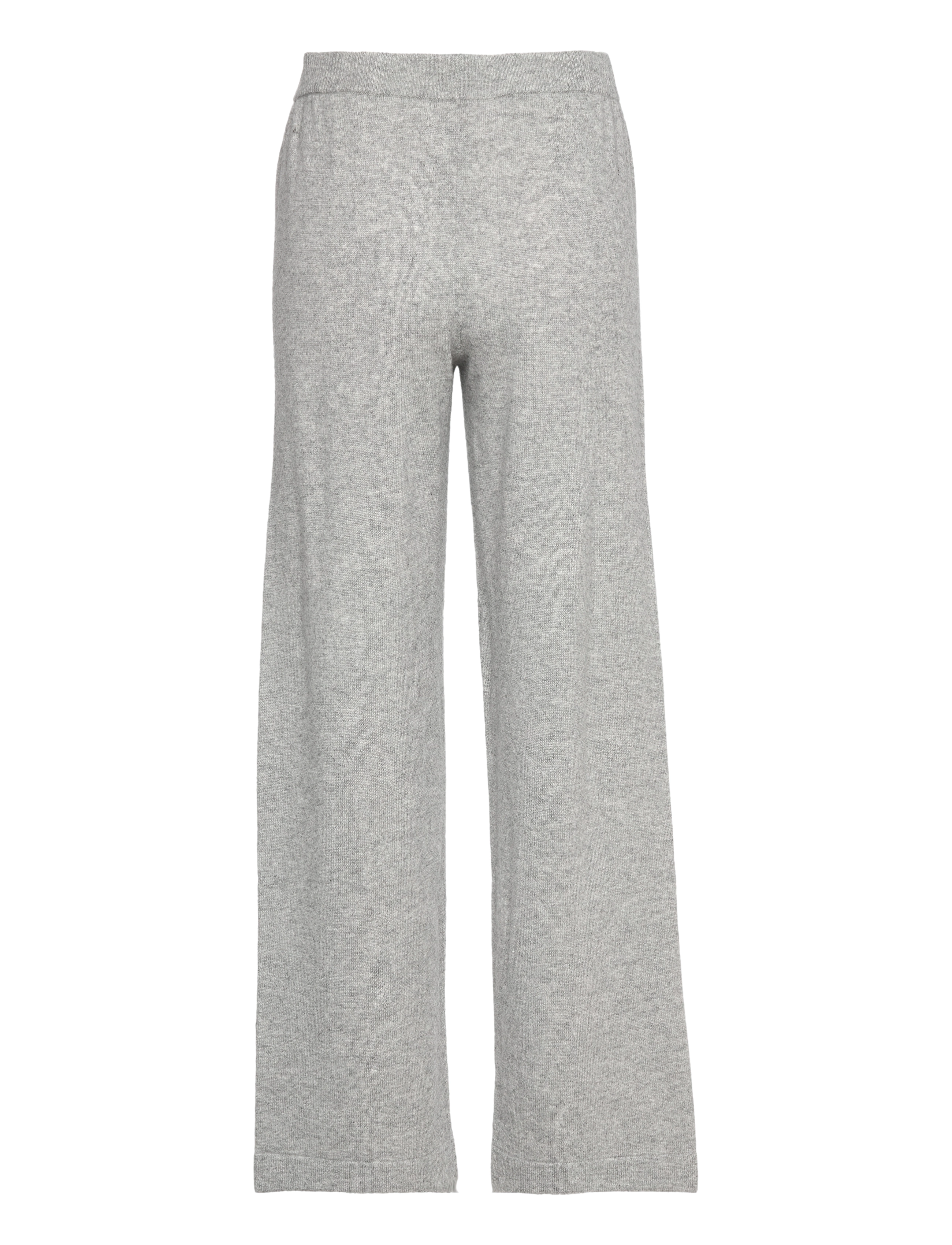 Rosemunde - Wool & cashmere trousers - light grey melange - 1