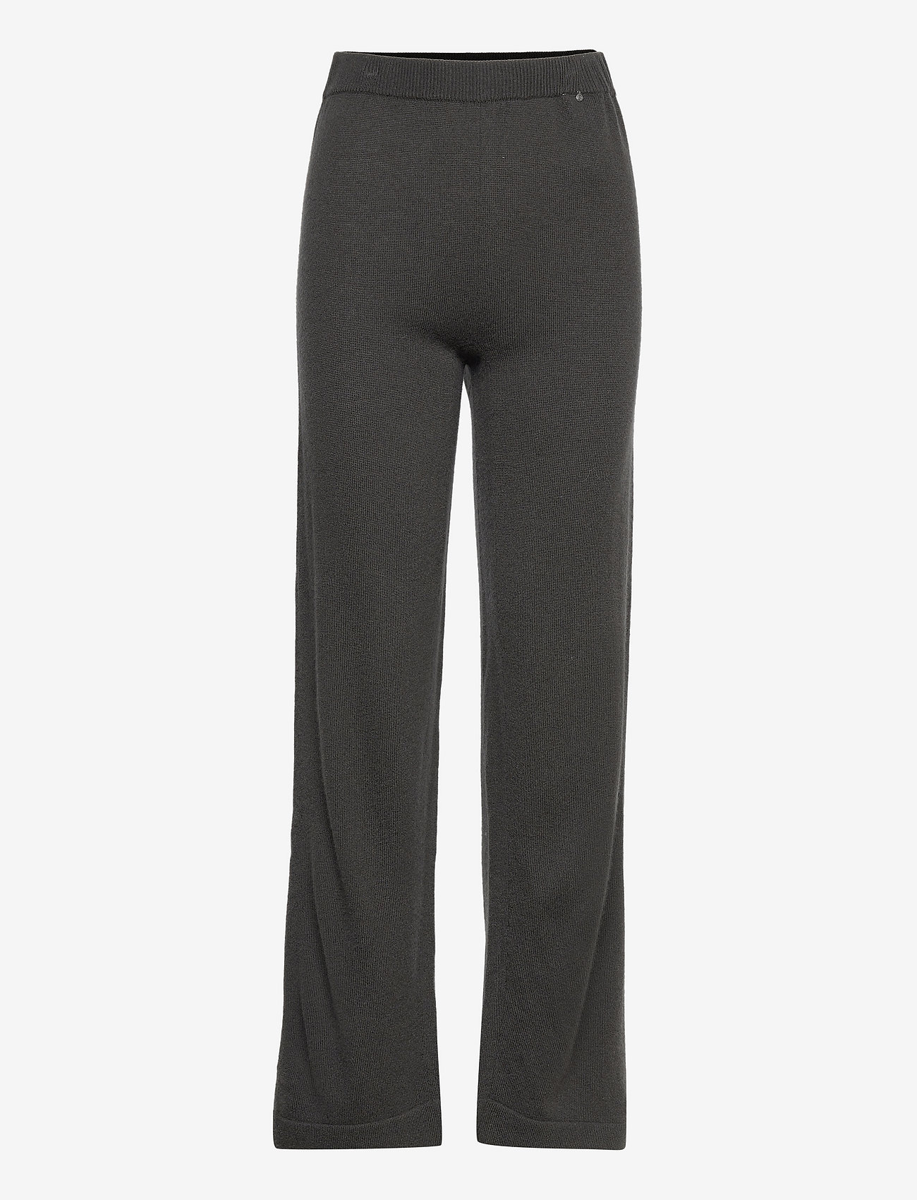 Rosemunde - Wool & cashmere trousers - raven - 0