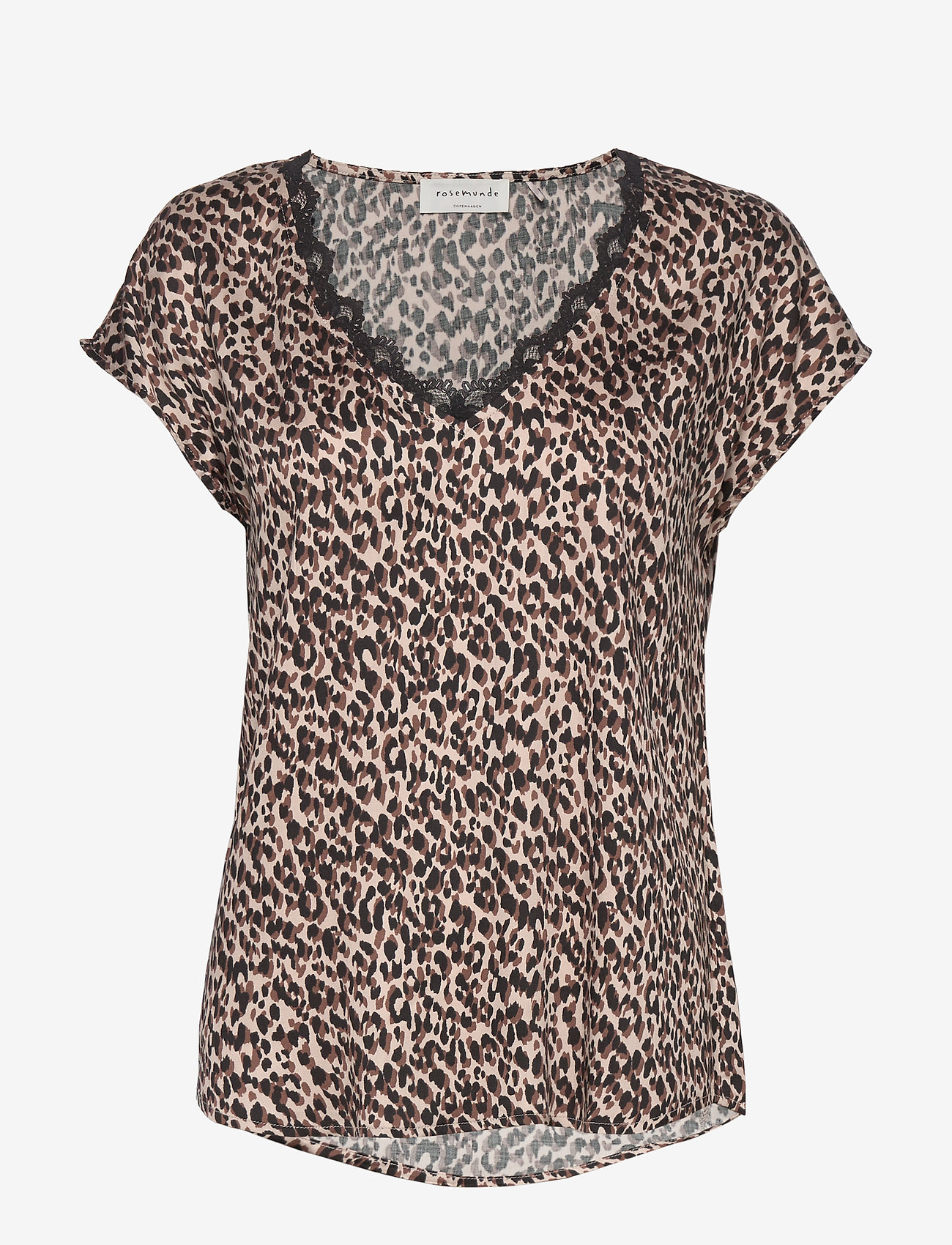 Rosemunde - Blouse ss - brown shadow leopard print - 0