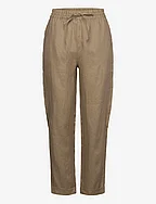Linen trousers - PORTOBELLO BROWN