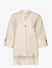 Rosemunde - Linen blouse - linskjorter - ivory - 0