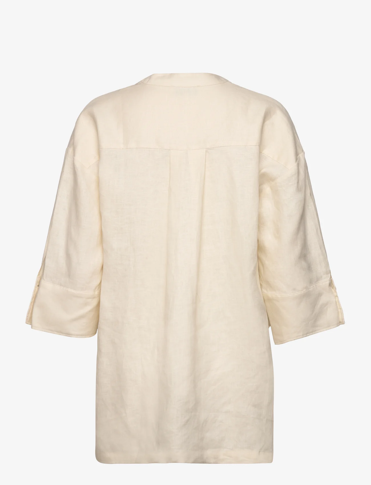 Rosemunde - Linen blouse - pellavakauluspaidat - ivory - 1