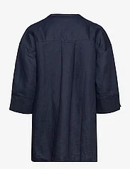 Rosemunde - Linen blouse - pellavakauluspaidat - navy - 1