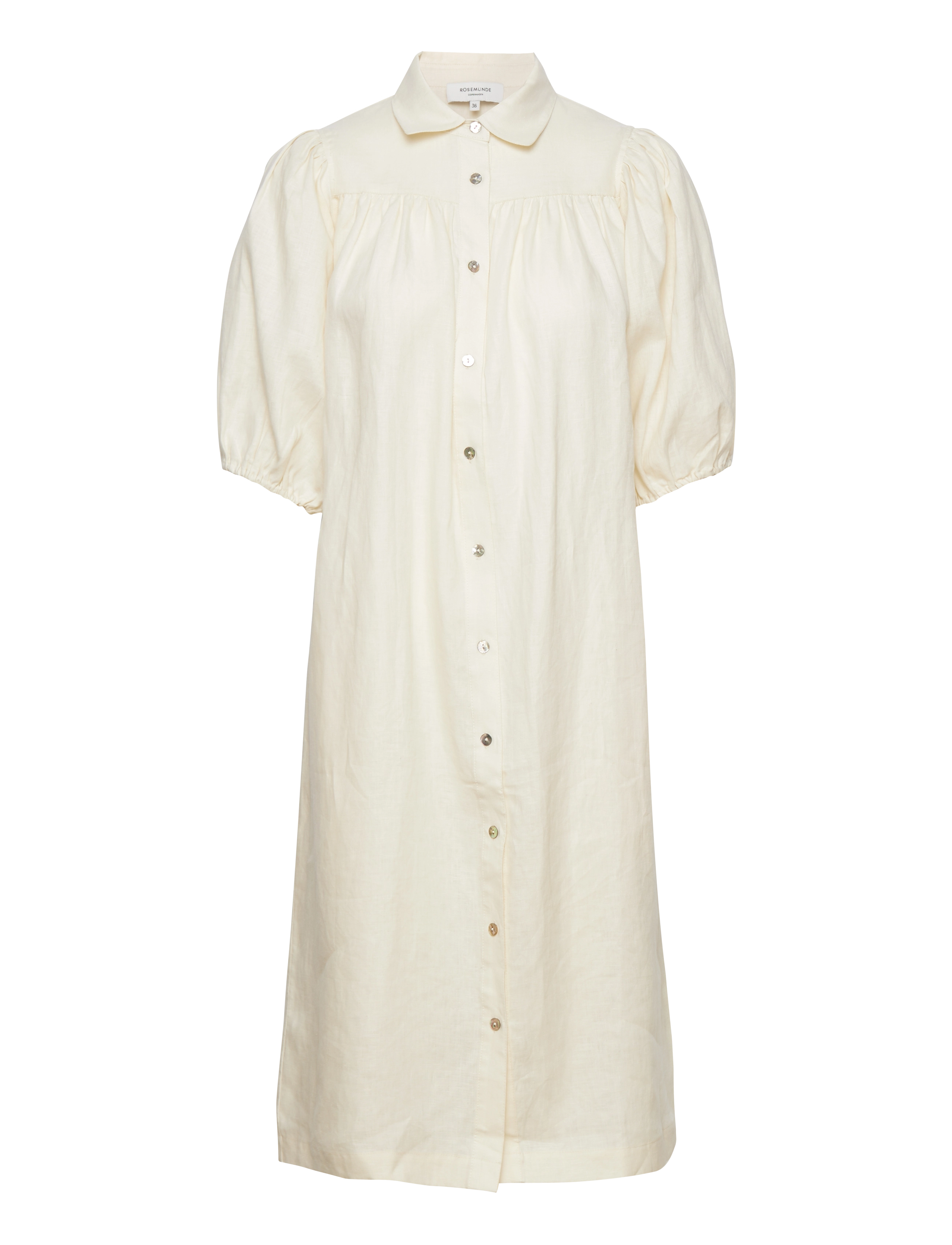 Rosemunde - Linen dress - ivory - 2