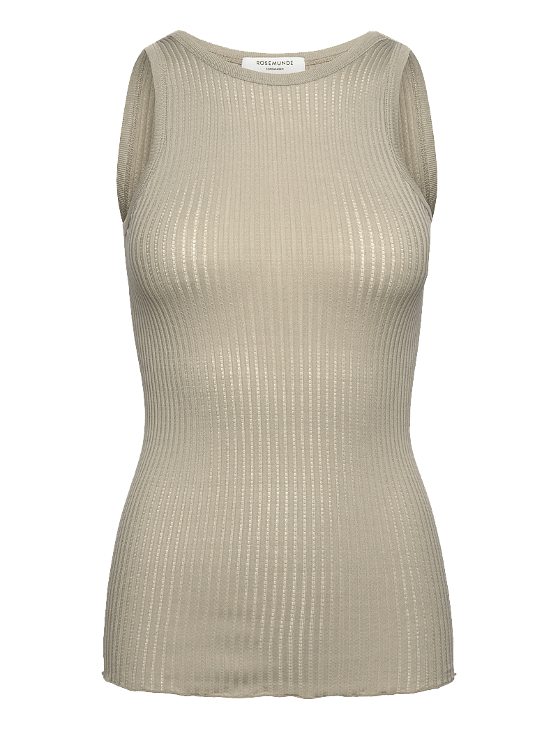 Rosemunde - RWBelize Silk SL Boxer Top - tanktops - abbey stone - 0