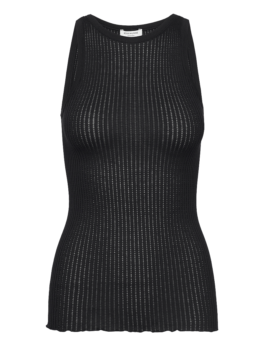 Rosemunde - RWBelize Silk SL Boxer Top - Ärmellose tops - black - 0
