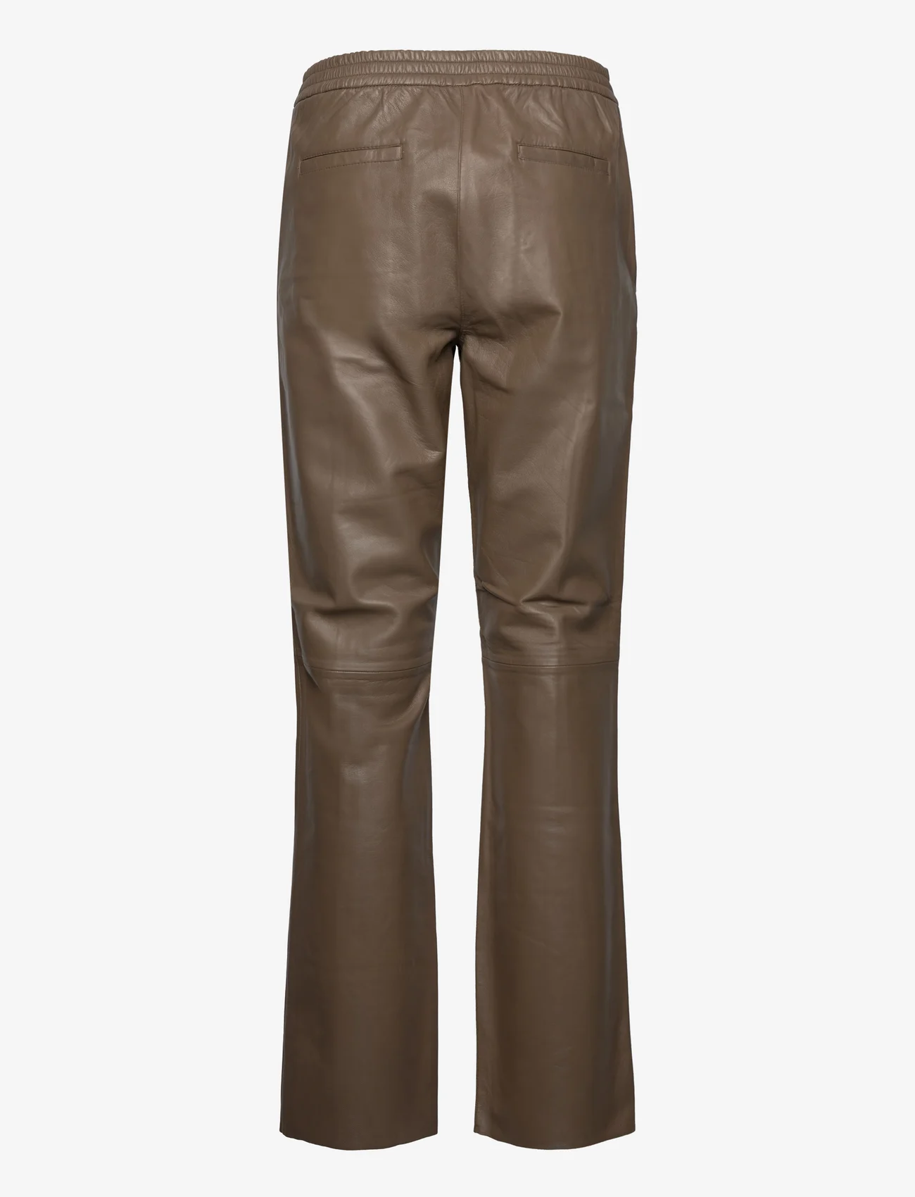 Rosemunde - Leather trousers - dark portobello brown - 1