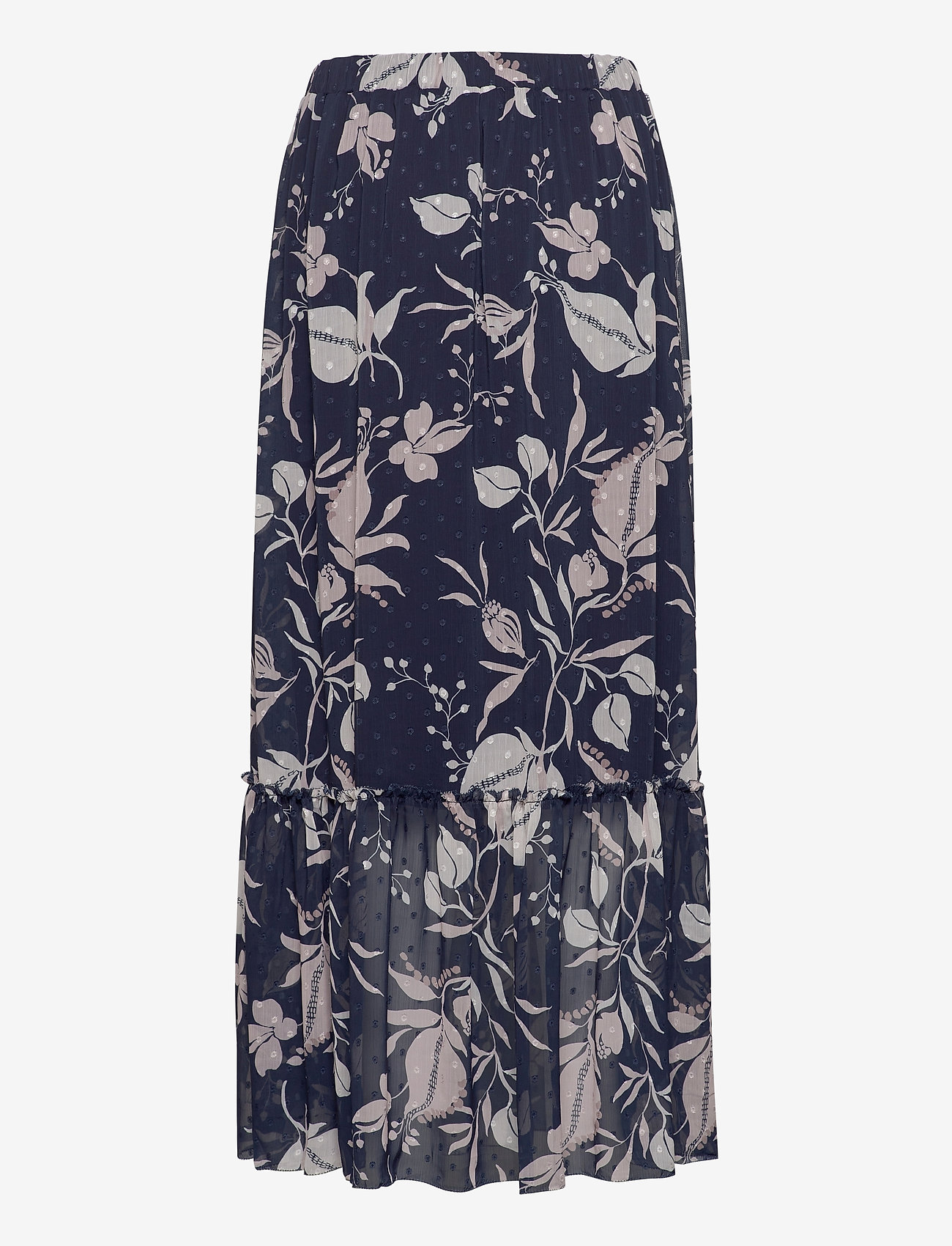 Rosemunde - Skirt - blue lily poetry print - 1