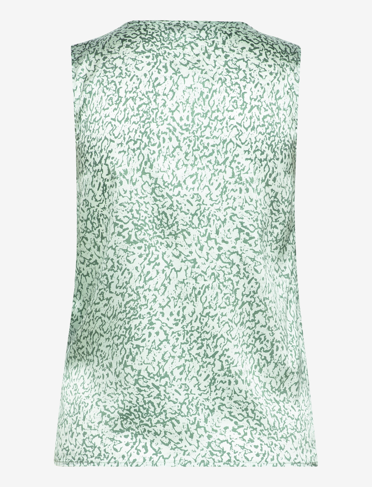 Rosemunde - Jade Silk top w/ lace - caribbean surface print - 1