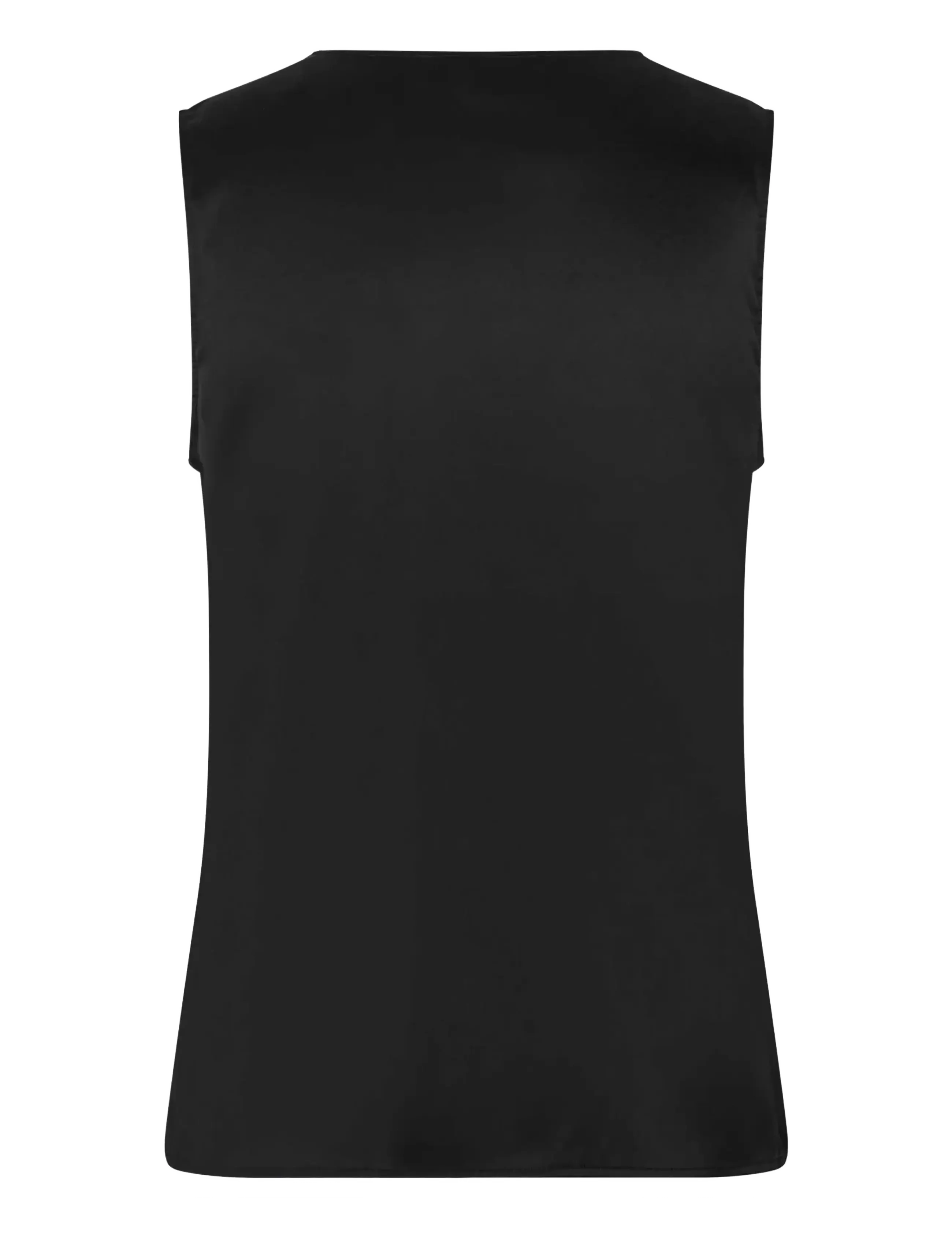 Rosemunde - RWJade Silk Lace Top - Ärmlösa blusar - black - 1