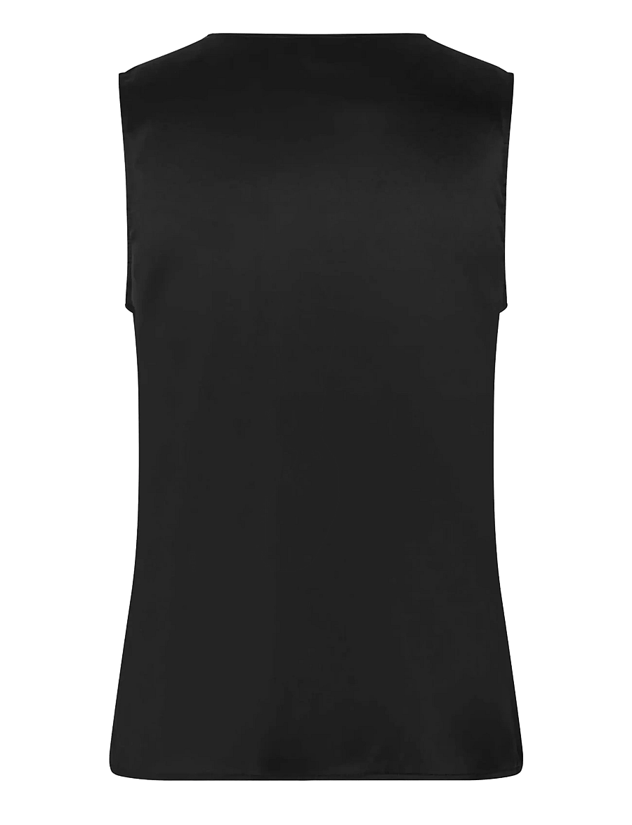 Rosemunde - RWJade Silk Lace Top - Ärmellose blusen - black - 1