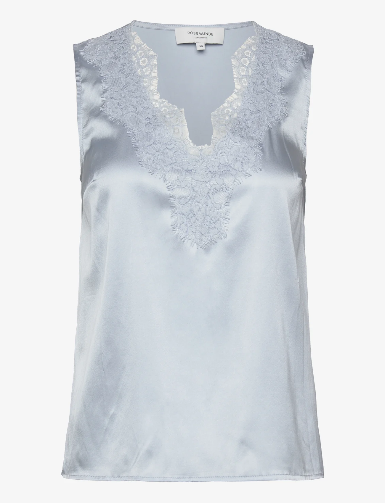 Rosemunde - Silk top - blouses zonder mouwen - heather sky - 0