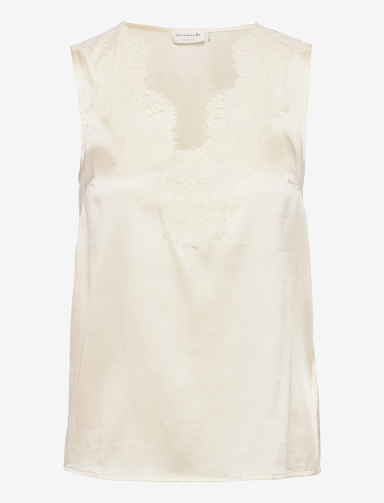 Rosemunde - Silk top - hihattomat puserot - ivory - 0