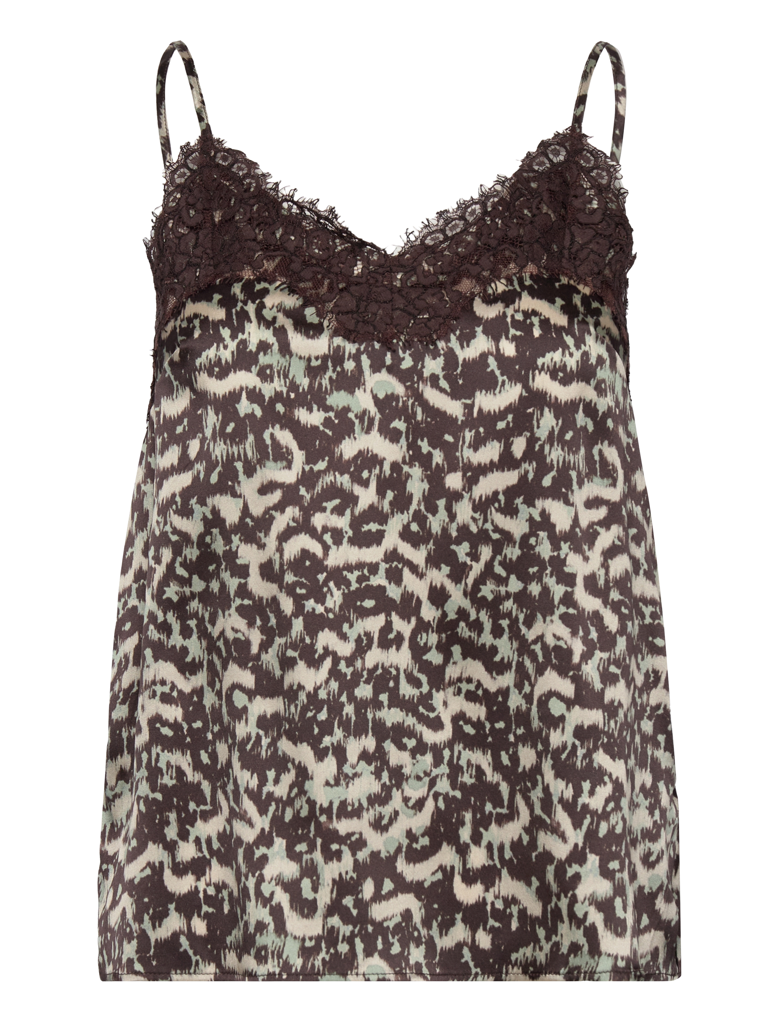 BROWN ABSTRACT LEO PRINT