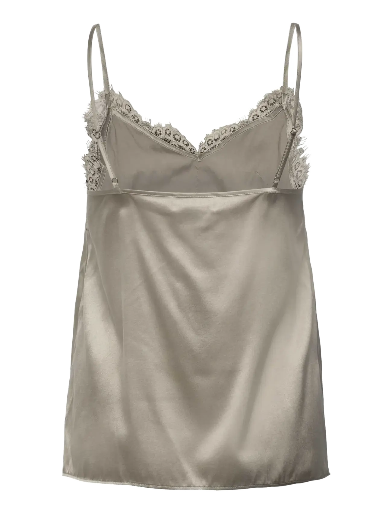 Rosemunde - RWJade Silk Strap Lace Top - Ärmellose blusen - dried sage - 2