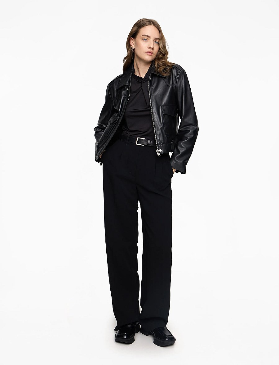 Rosemunde - RWBillie SL Regular Top - Ärmlösa blusar - black - 2