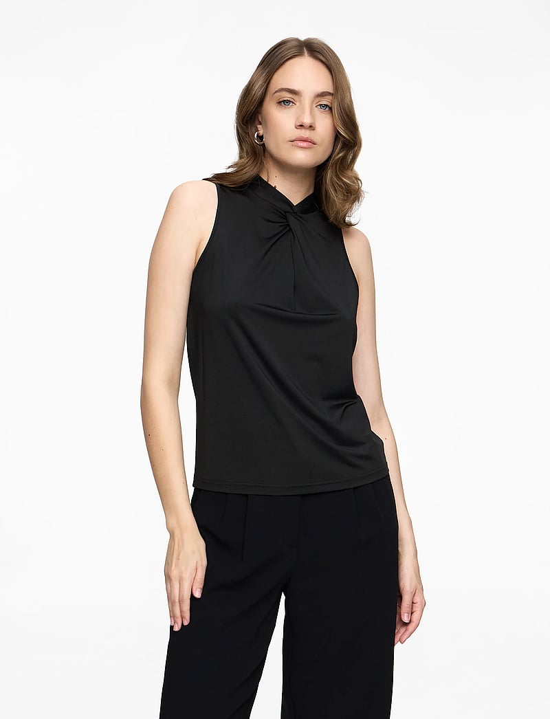 Rosemunde - RWBillie SL Regular Top - Ärmlösa blusar - black - 0