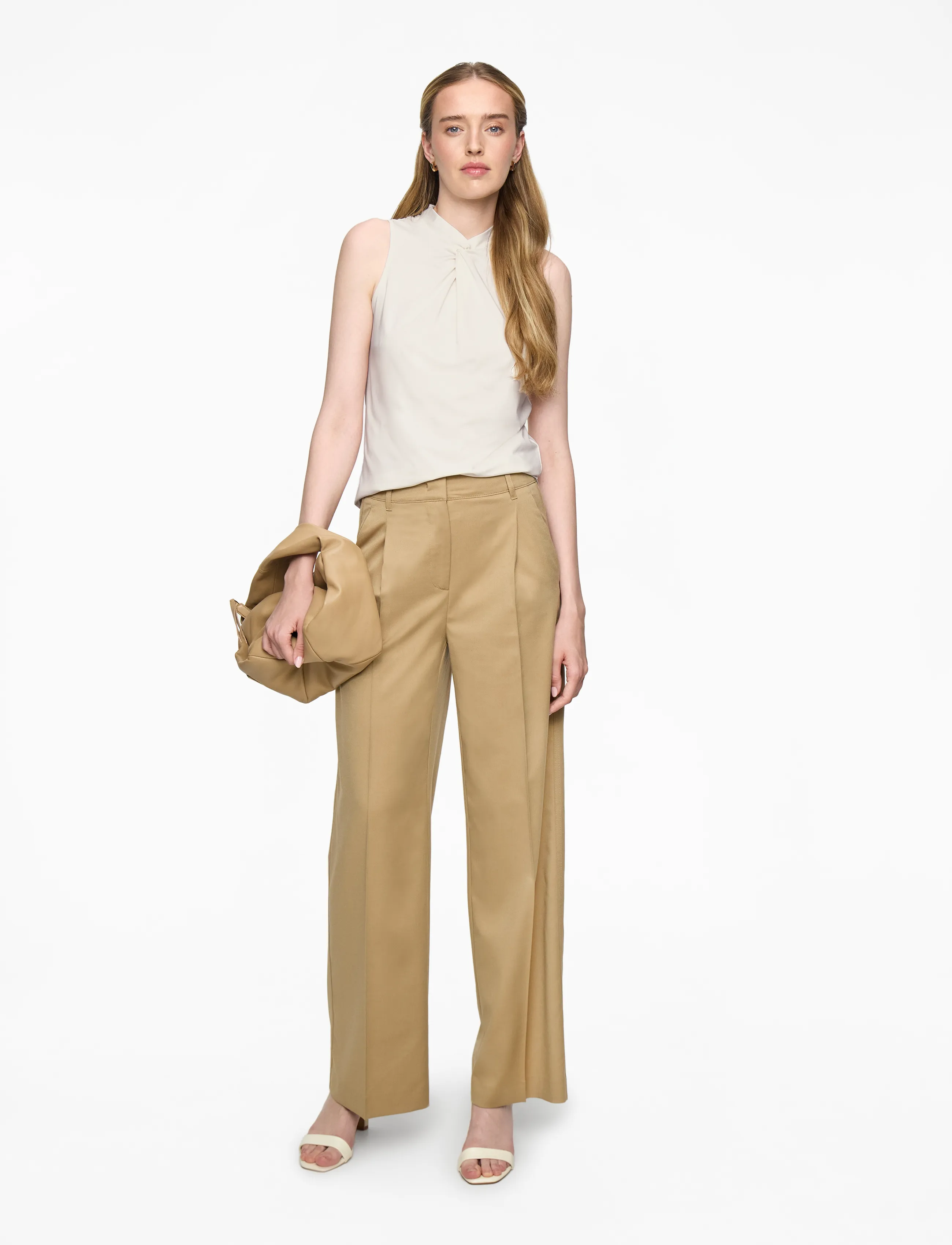 Rosemunde - RWBillie SL Regular Top - varrukateta pluusid - ivory - 2