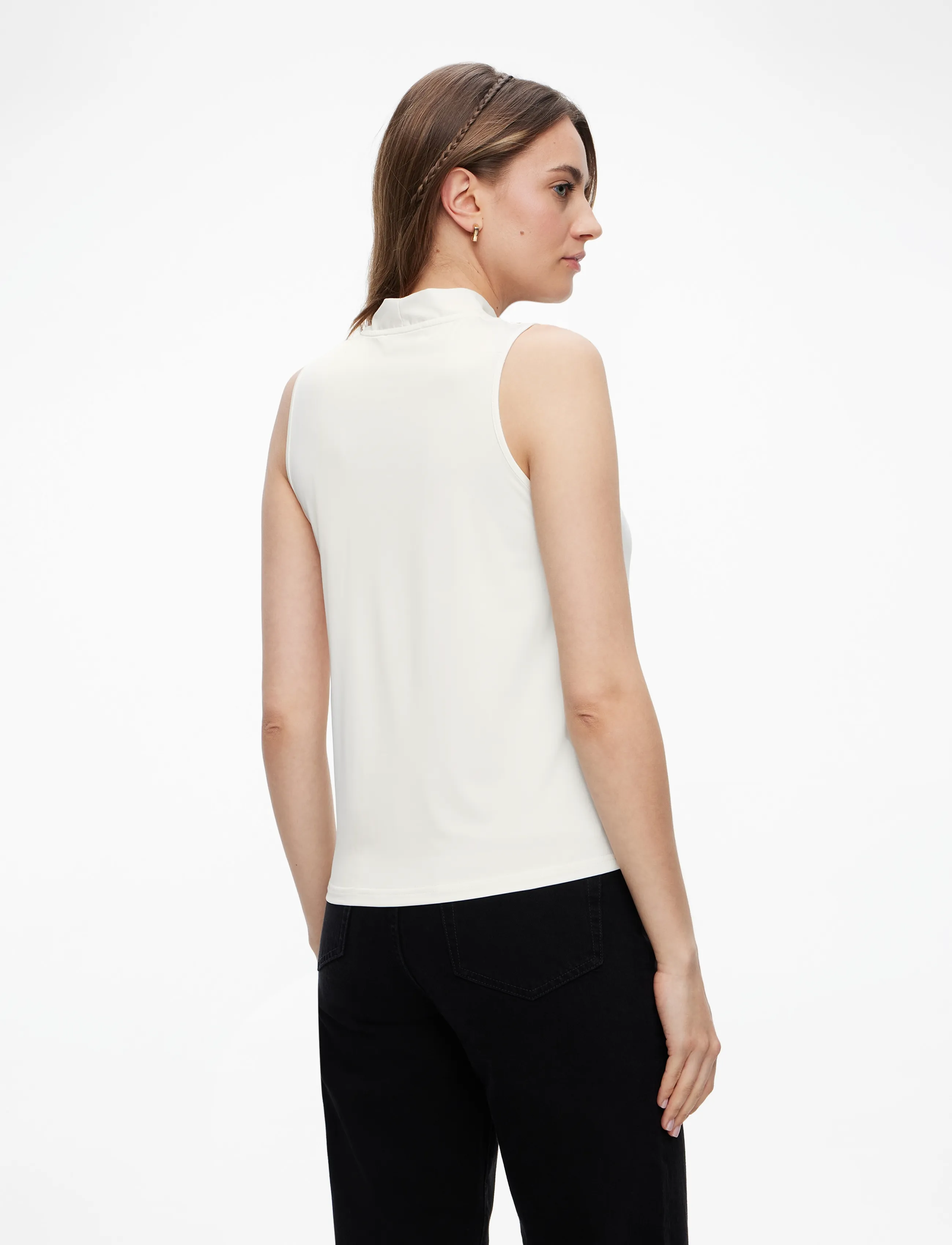 Rosemunde - RWBillie SL Regular Top - Ärmellose blusen - ivory - 4