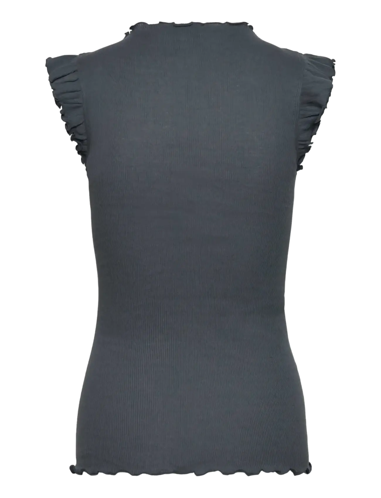 Rosemunde - RWBernadine Organic Ruffles Top - stormy weather - 1