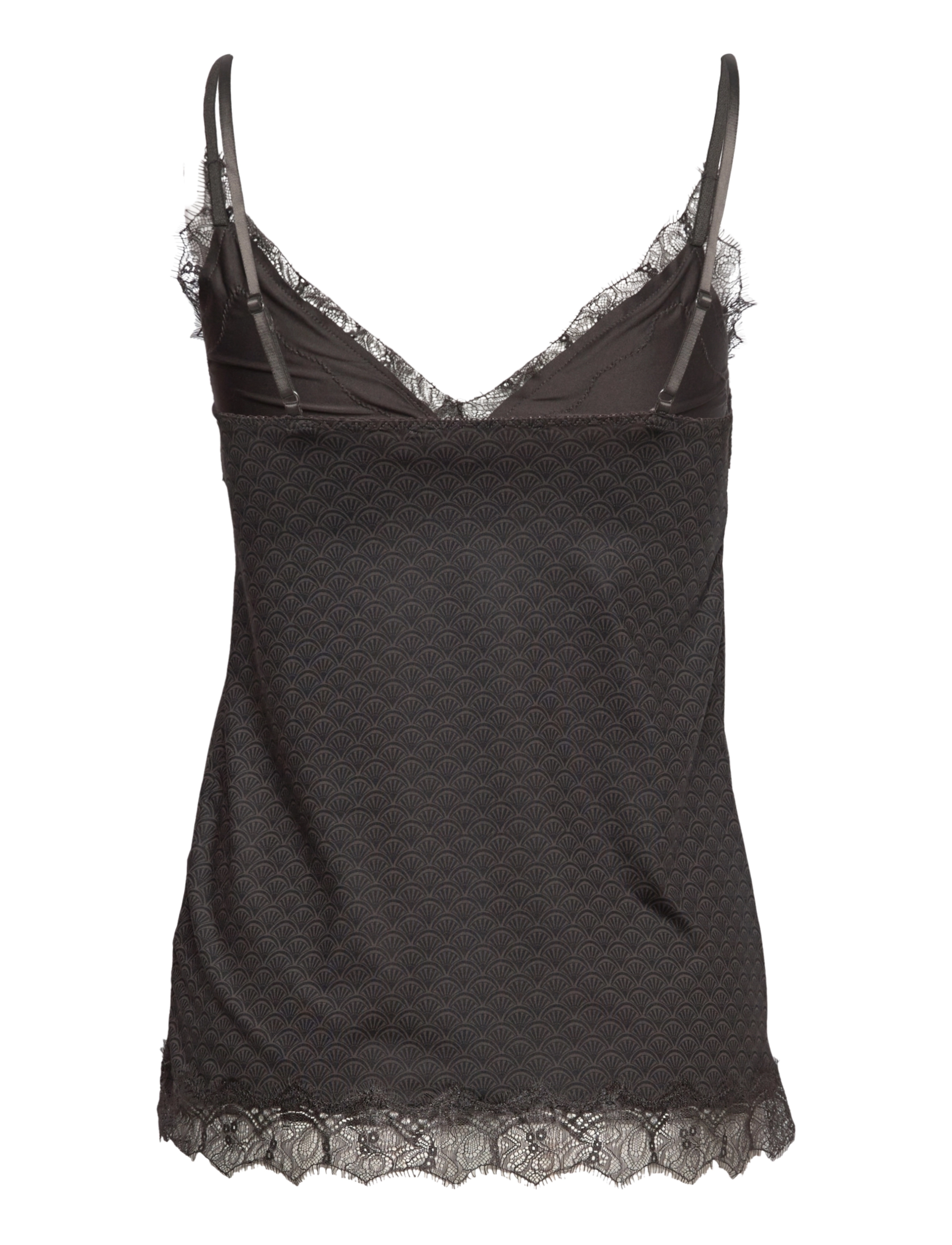 Rosemunde - RWBillie SL Lace Strap Top - Ærmeløse bluser - raven geometric fan print - 1