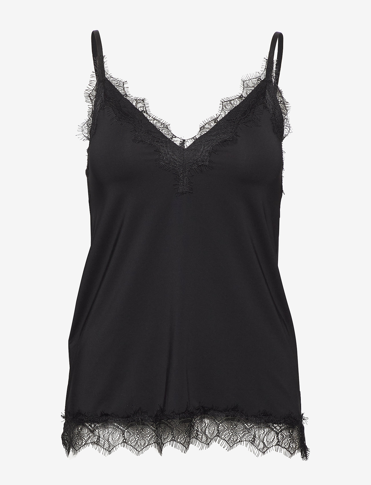 Rosemunde - RWBillie SL Lace Strap Top - Ærmeløse bluser - black - 1