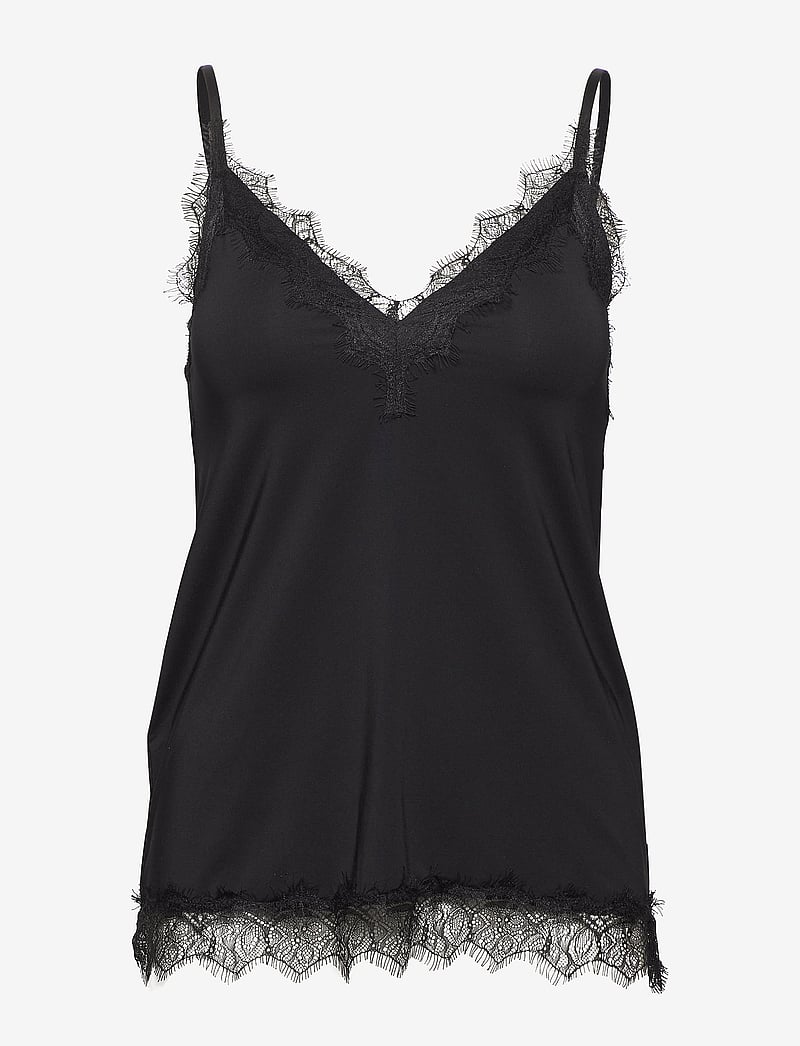 Rosemunde - RWBillie SL Lace Strap Top - Ærmeløse bluser - black - 1