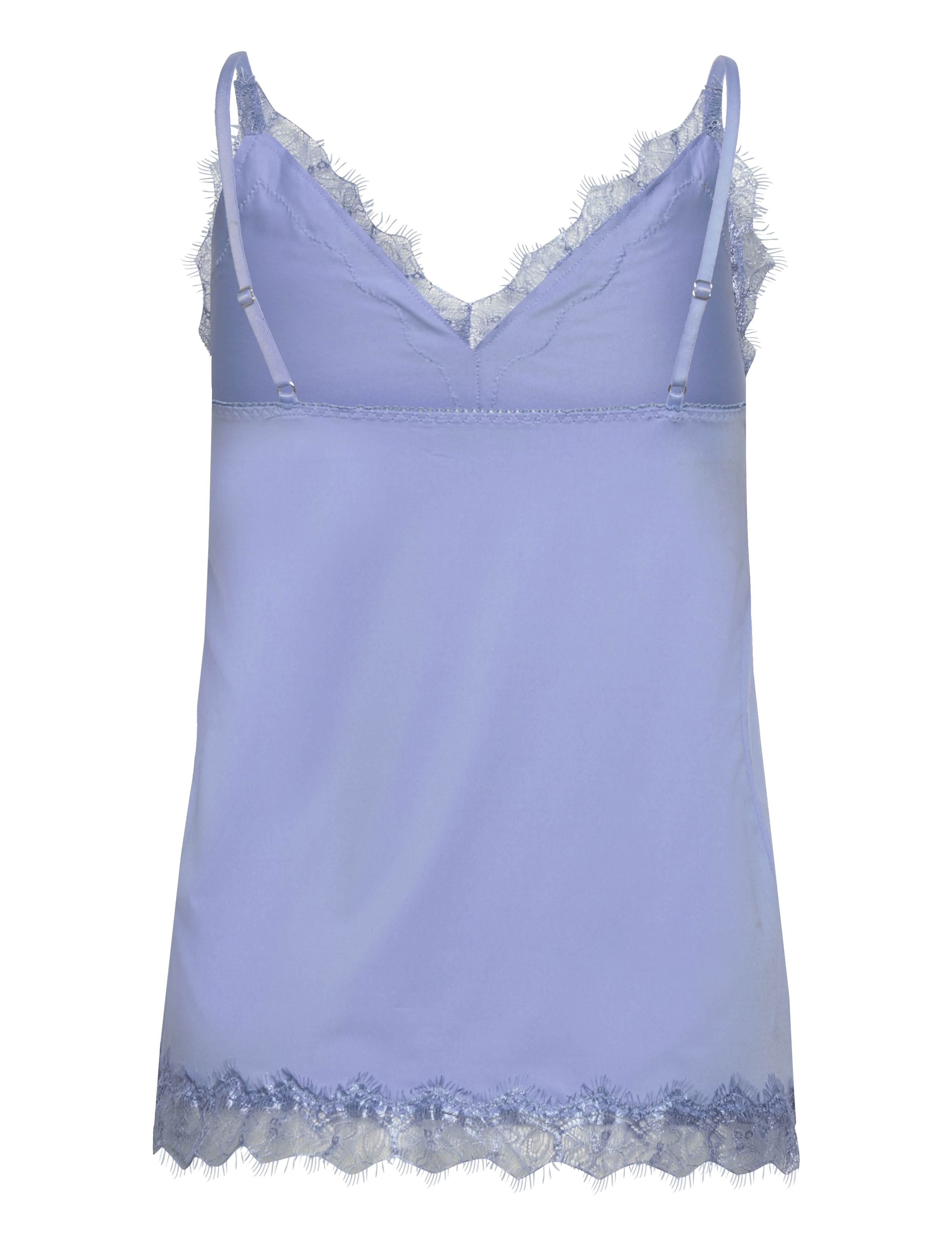 Rosemunde - RWBillie SL Lace Strap Top - t-shirts & topper - blue heaven - 1