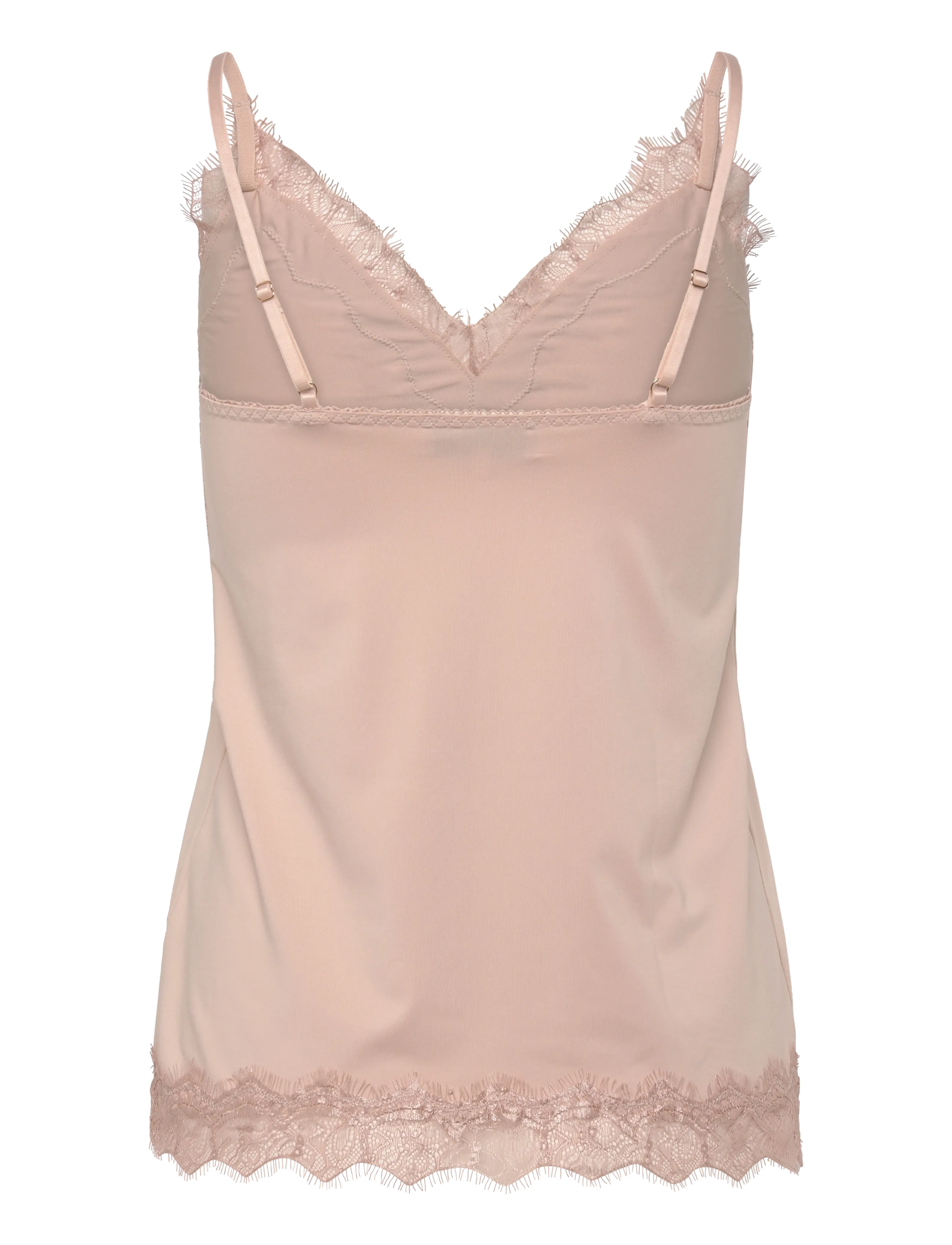Rosemunde - RWBillie SL Lace Strap Top - linnen - cacao - 2