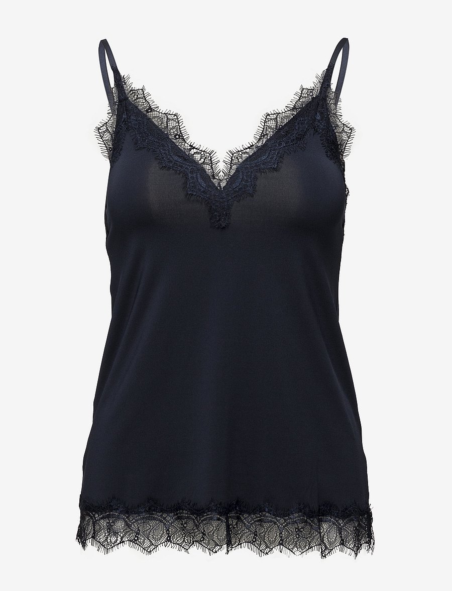 Rosemunde - RWBillie Lace Strap Top - Ärmellose tops - dark blue - 0