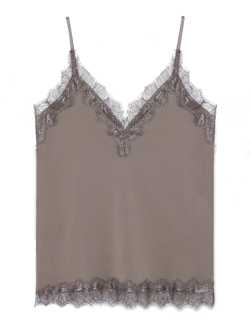 Rosemunde - RWBillie SL Lace Strap Top - Ärmlösa blusar - falcon - 1