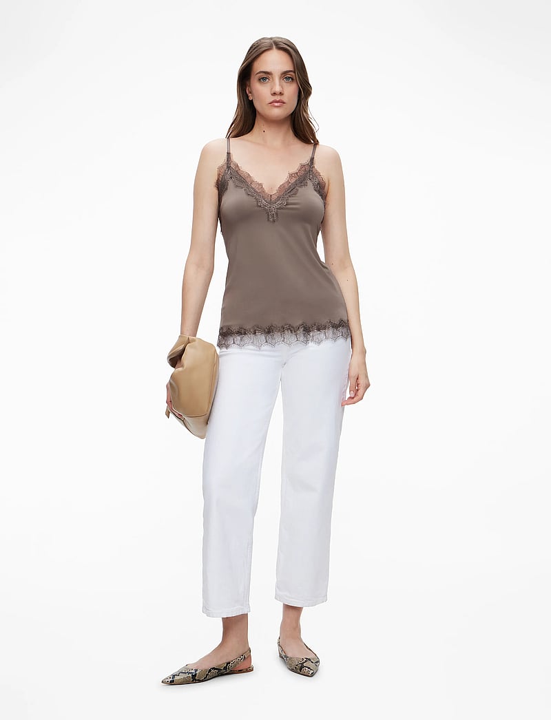 Rosemunde - RWBillie SL Lace Strap Top - Ärmlösa blusar - falcon - 2