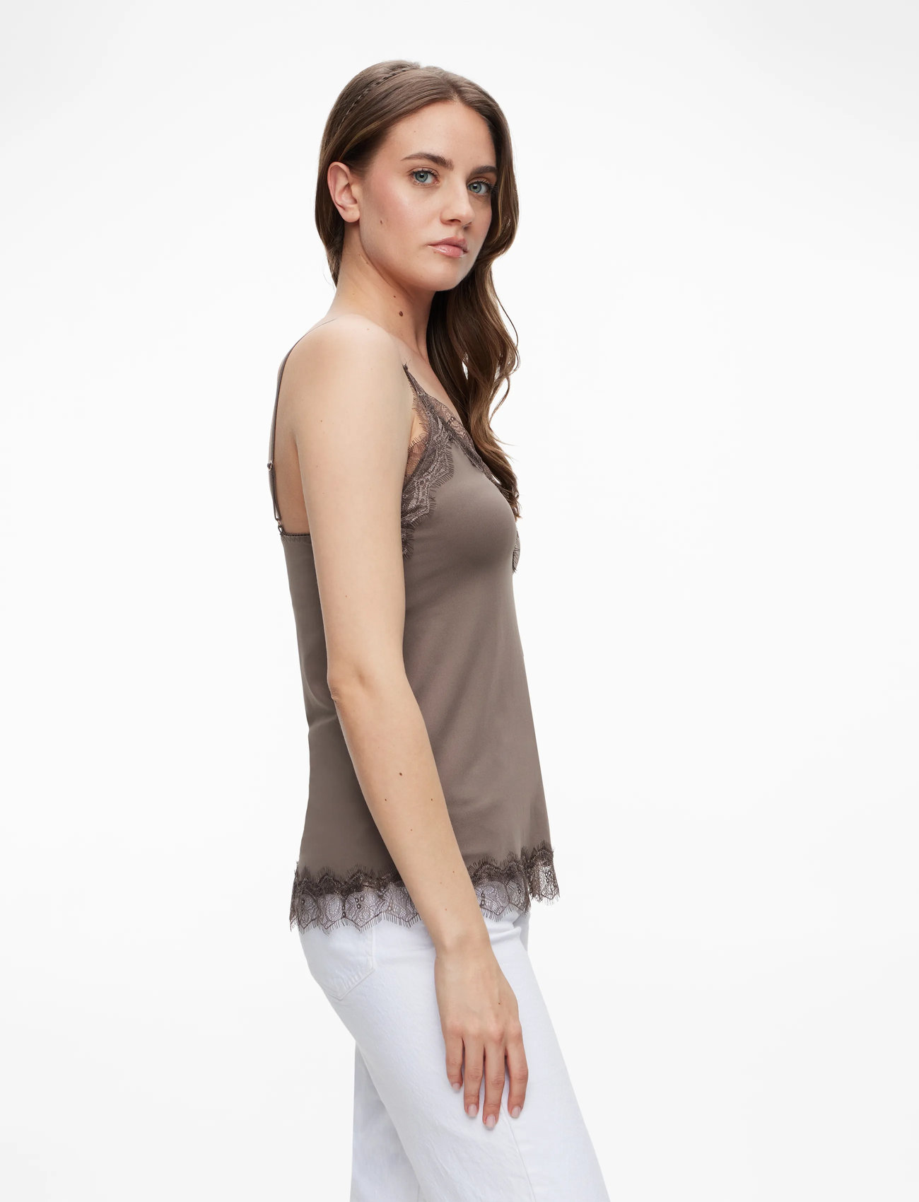 Rosemunde - RWBillie SL Lace Strap Top - Ärmlösa blusar - falcon - 3