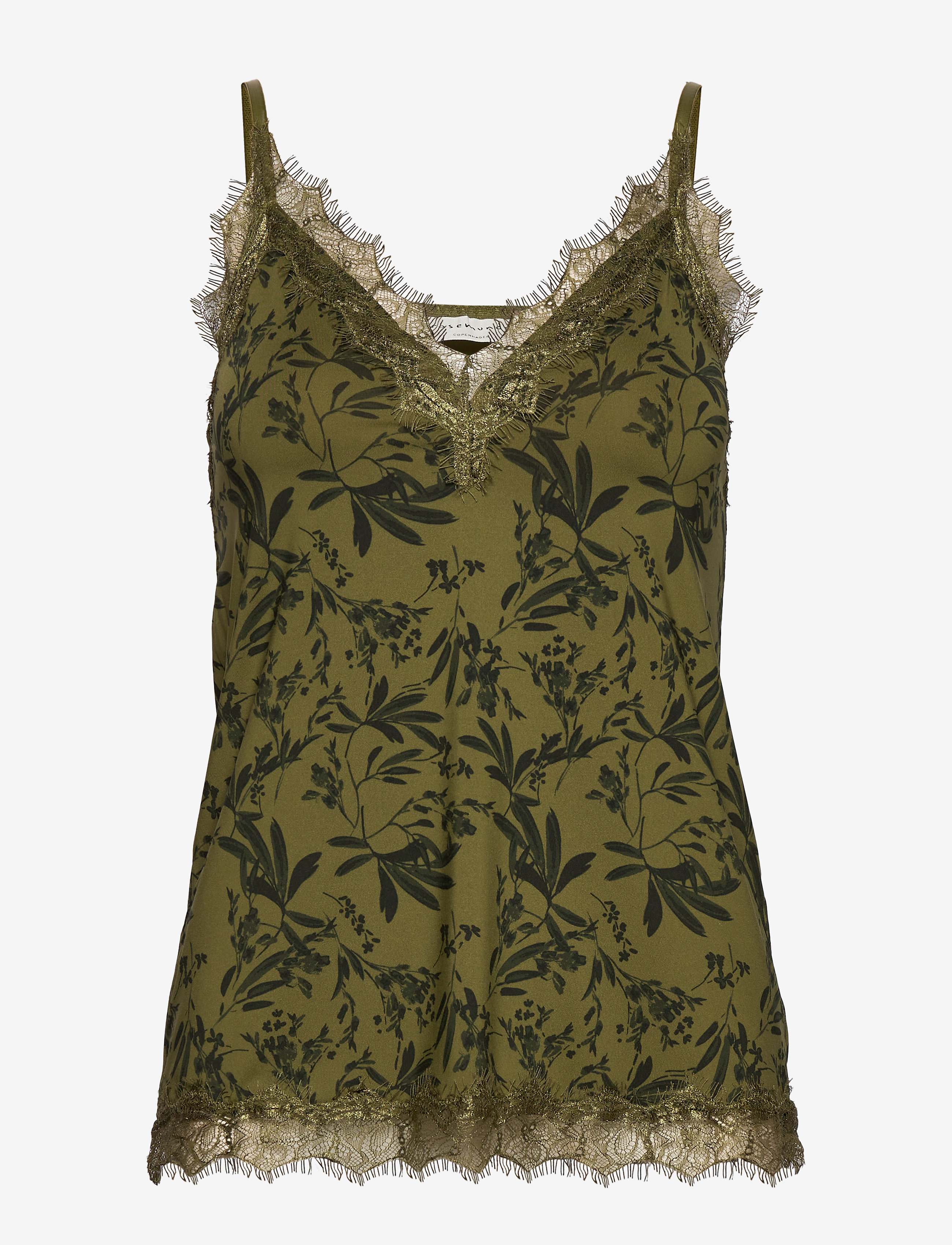 GREEN SMALL LEAF PRINT