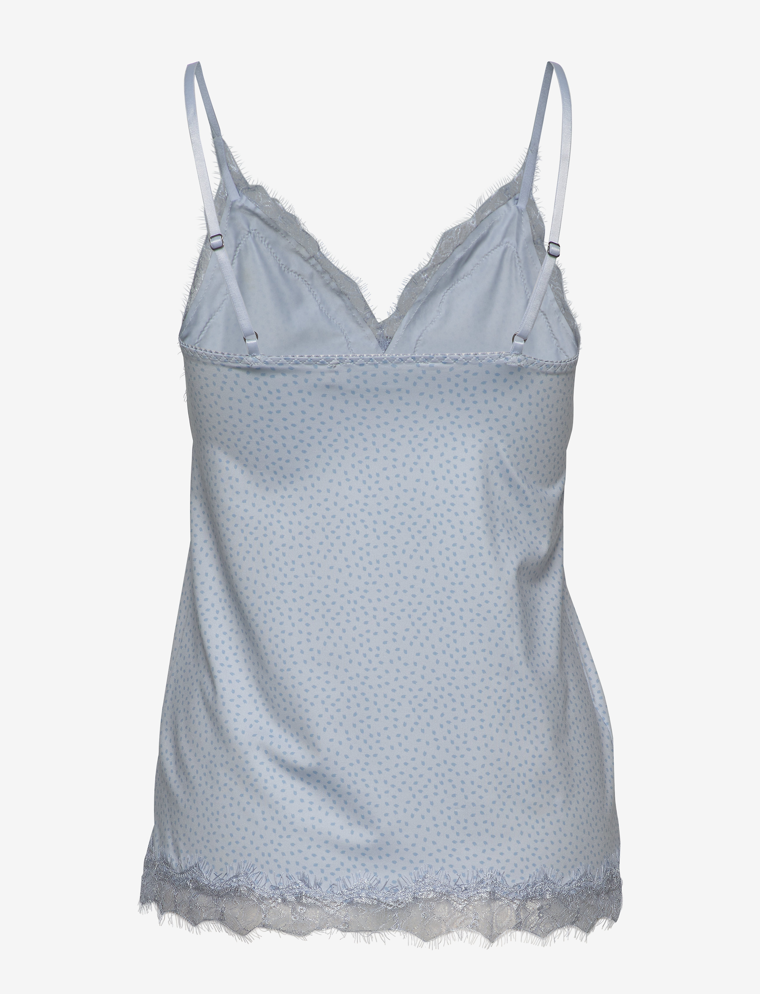 Rosemunde - RWBillie SL Lace Strap Top - t-shirt & tops - heather sky seed print - 1