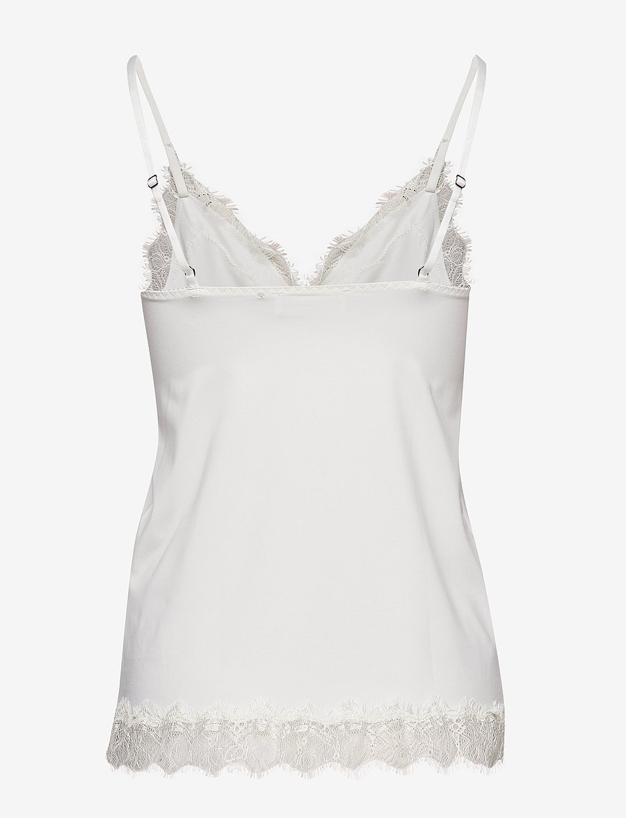 Rosemunde - RWBillie SL Lace Strap Top - sleeveless tops - ivory - 1