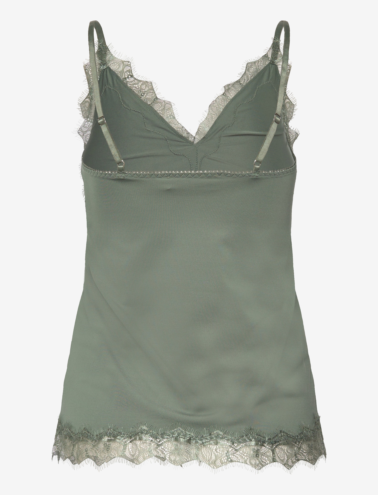 Rosemunde - RWBillie SL Lace Strap Top - varrukateta pluusid - laurel wreath - 1