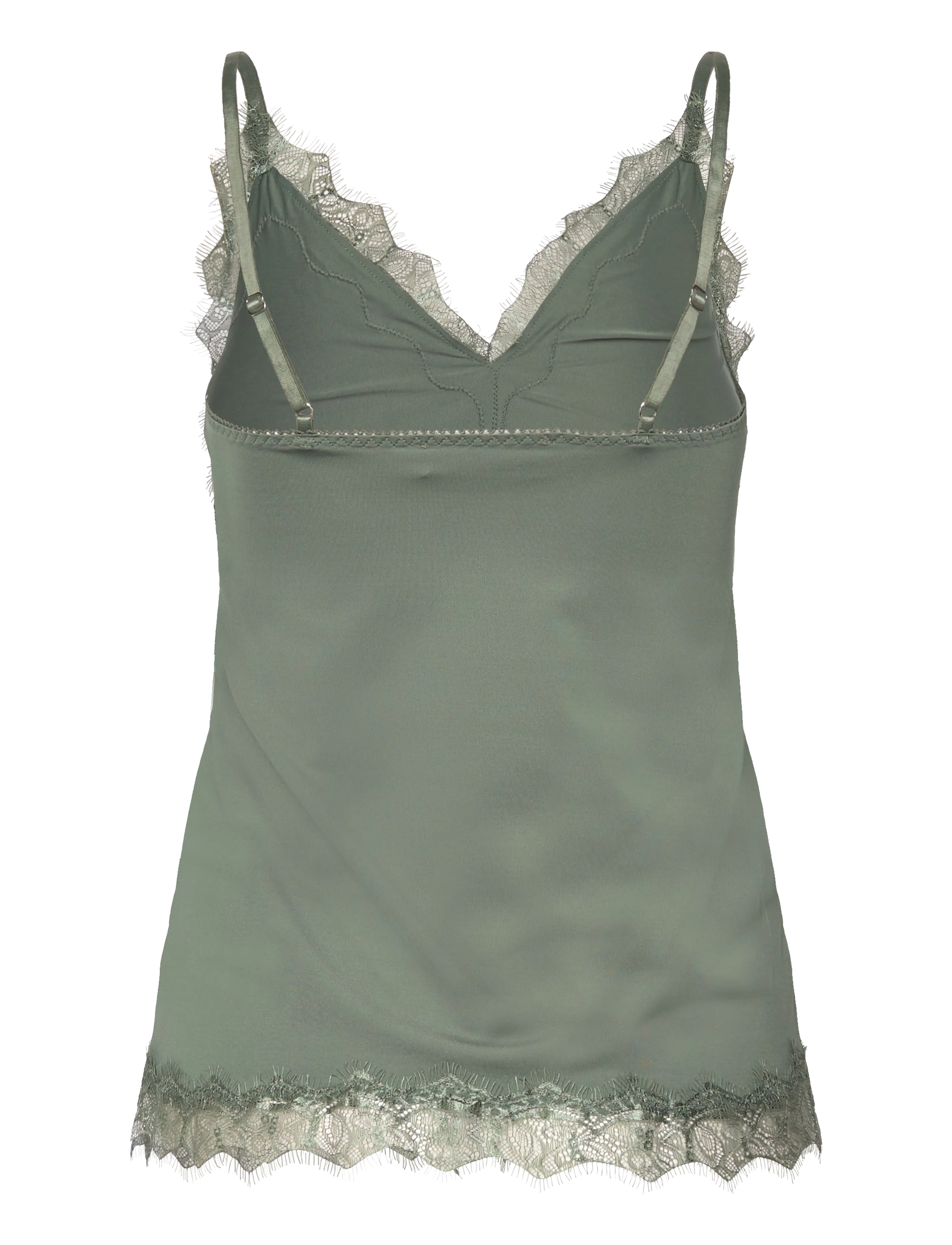 Rosemunde - RWBillie SL Lace Strap Top - Ærmeløse bluser - laurel wreath - 1