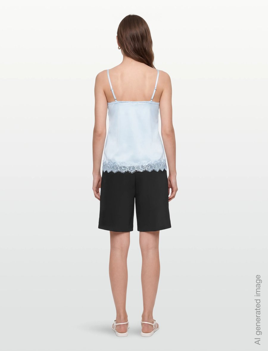 Rosemunde - RWBillie Lace Strap Top - Ärmellose tops - nantucket blue - 4