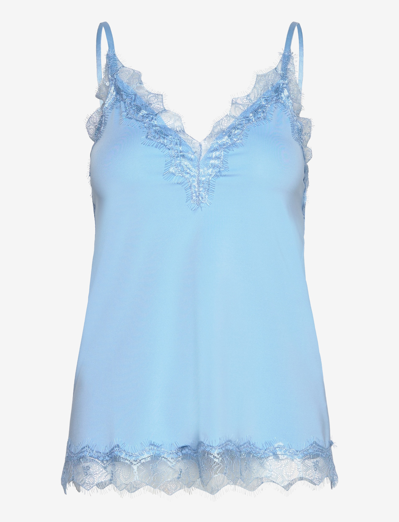 Rosemunde - RWBillie SL Lace Strap Top - Ærmeløse bluser - placid blue - 0