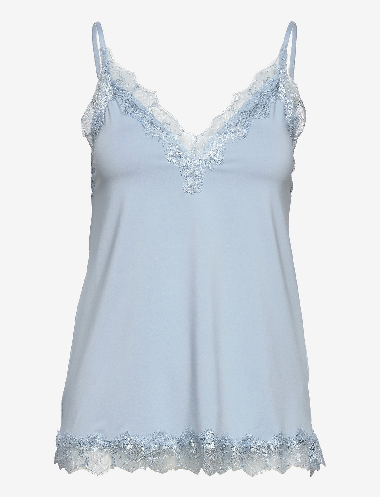 Rosemunde - RWBillie SL Lace Strap Top - Ærmeløse bluser - powder blue - 0