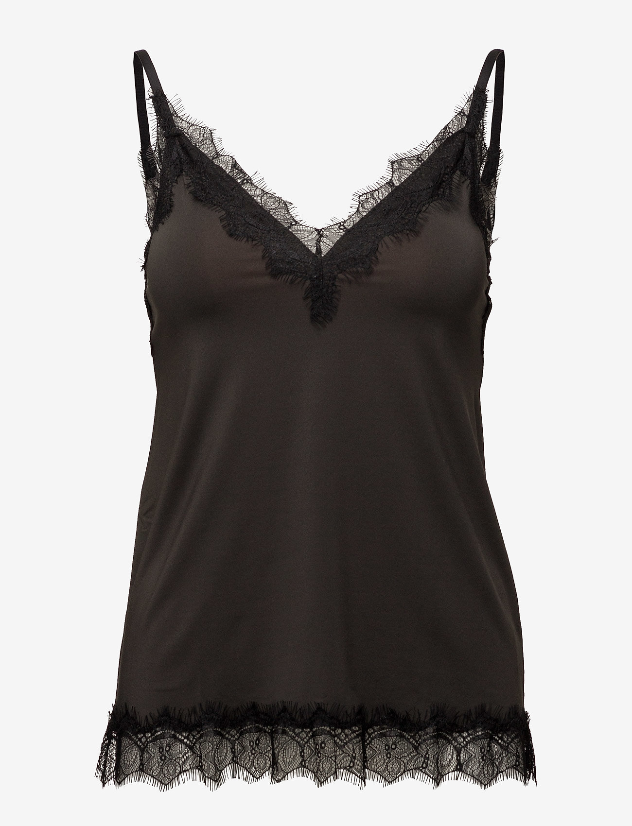 RWBillie SL Lace Strap Top - RAVEN