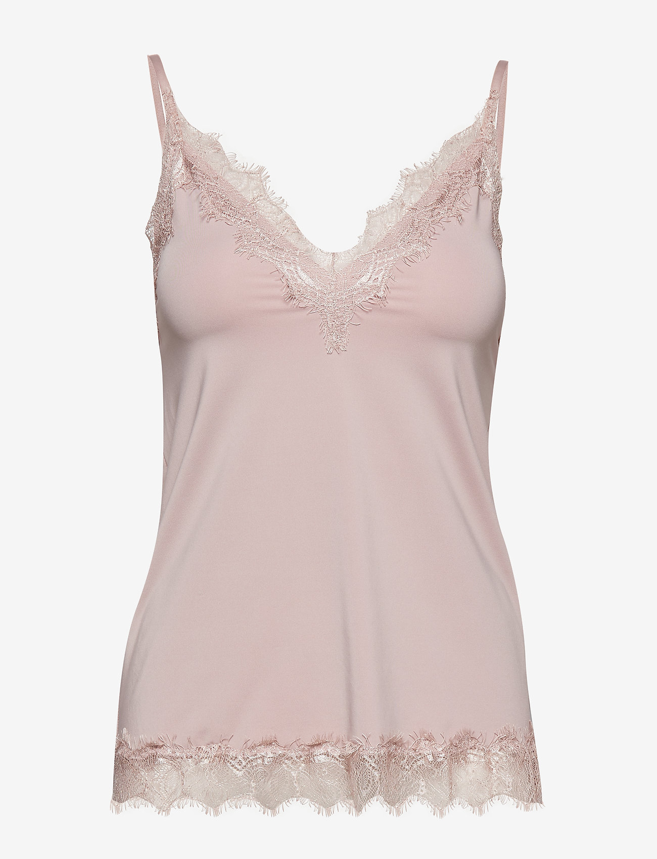 Rosemunde - RWBillie SL Lace Strap Top - Ærmeløse bluser - vintage powder - 0