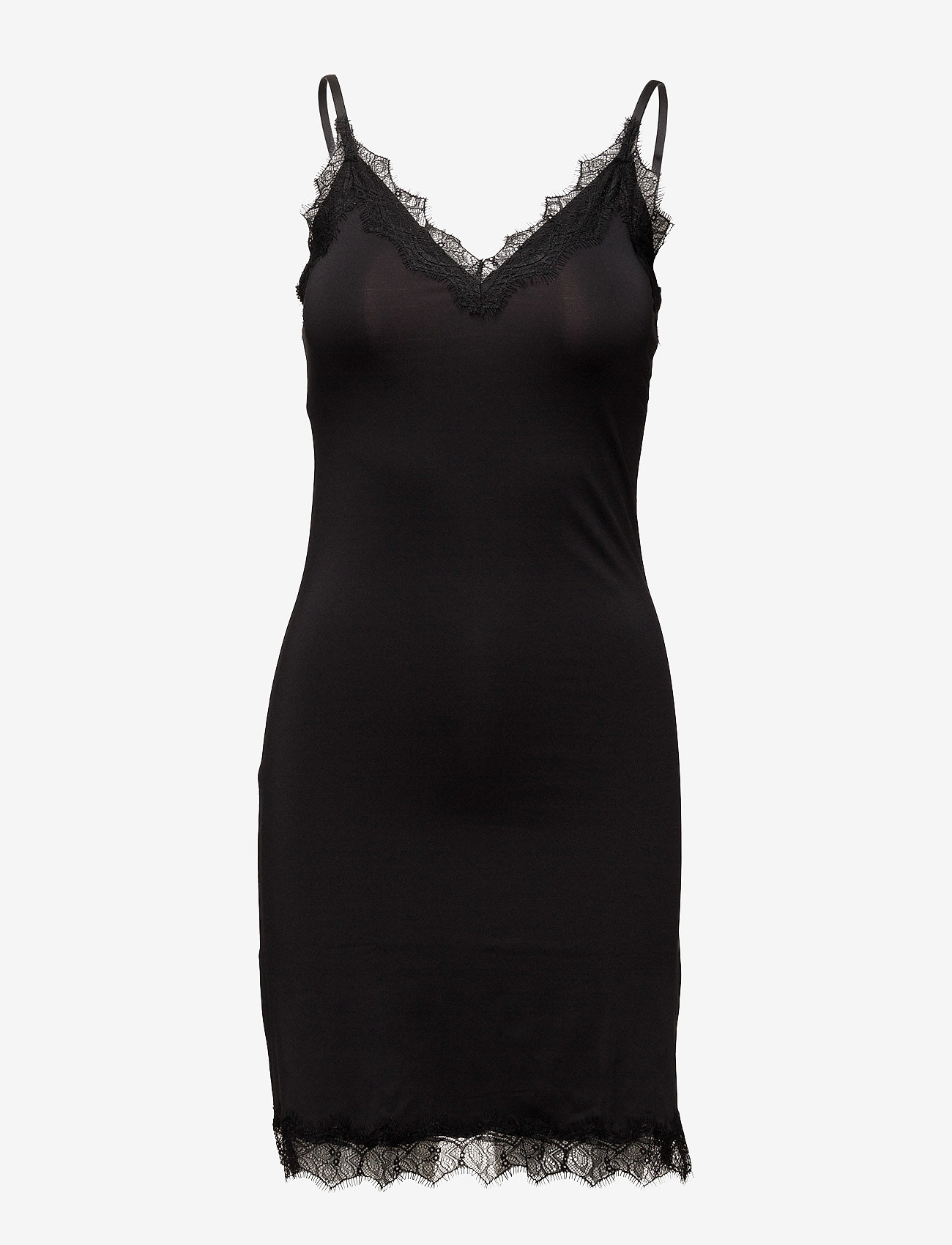Rosemunde - RWBillie Lace Strap Dress - slip dresses - black - 1