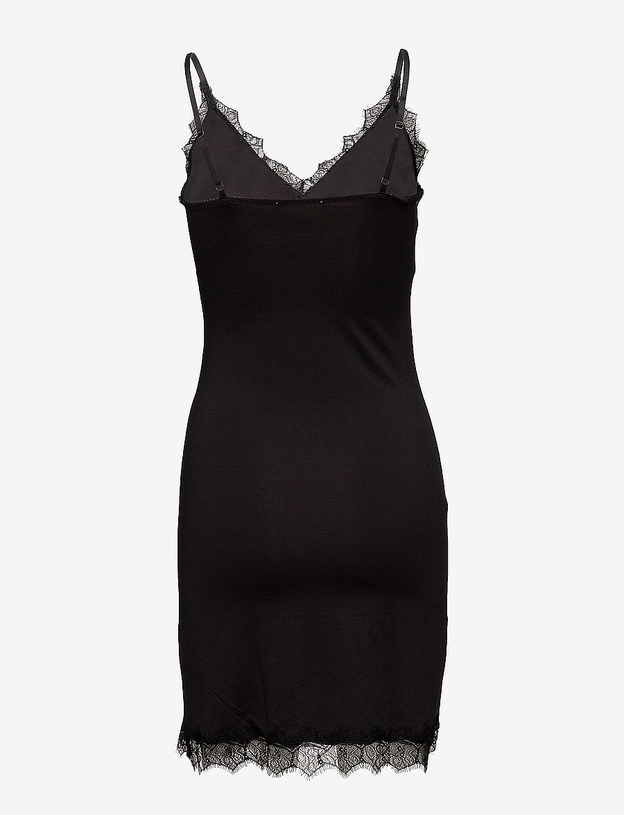 Rosemunde - Strap dress - vabalt langevad slip-kleidid - black - 2