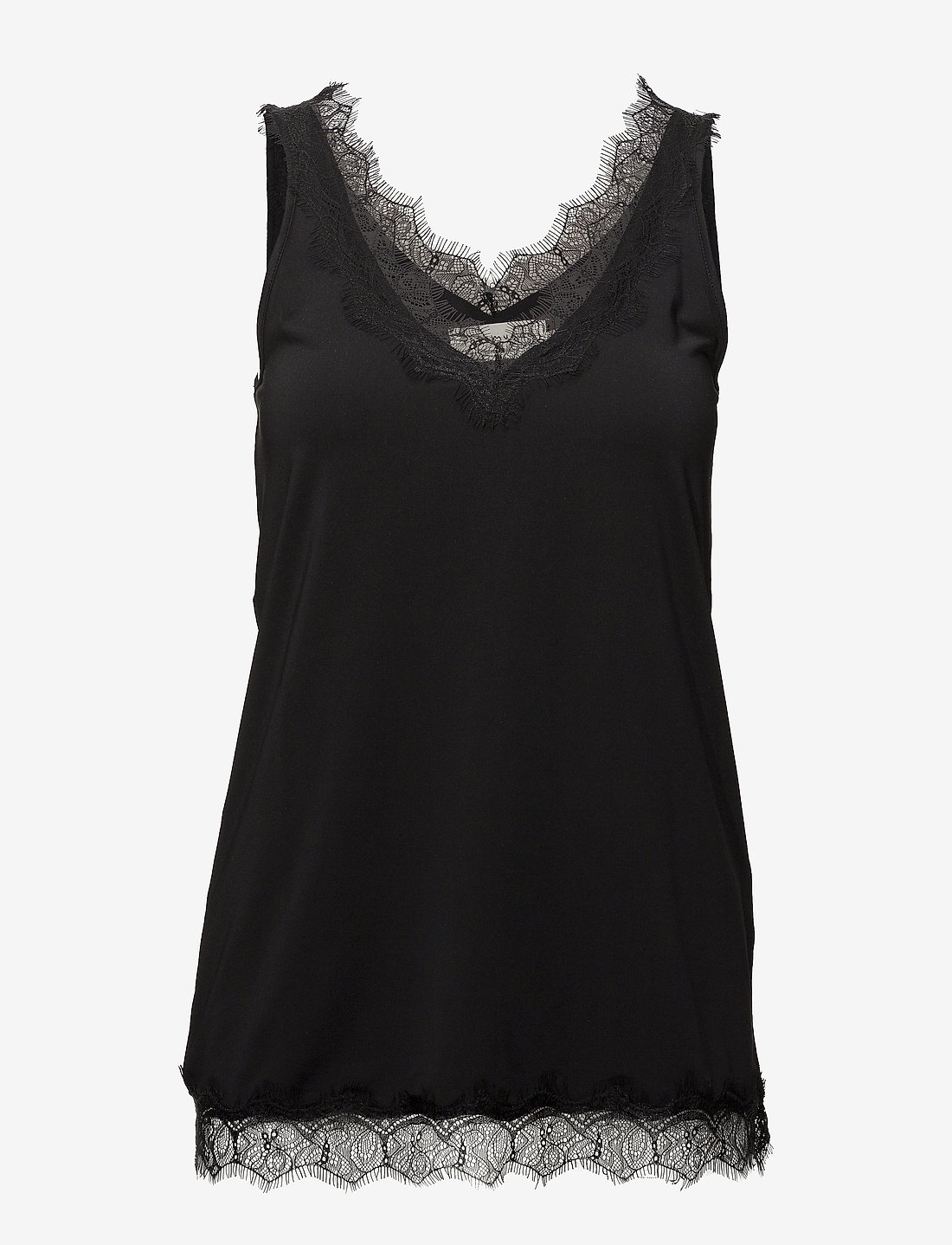 Black lace tank tops deals