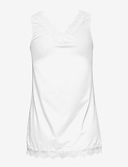 Rosemunde - RWBillie SL Lace V-Neck Top - t-shirt & tops - ivory - 1