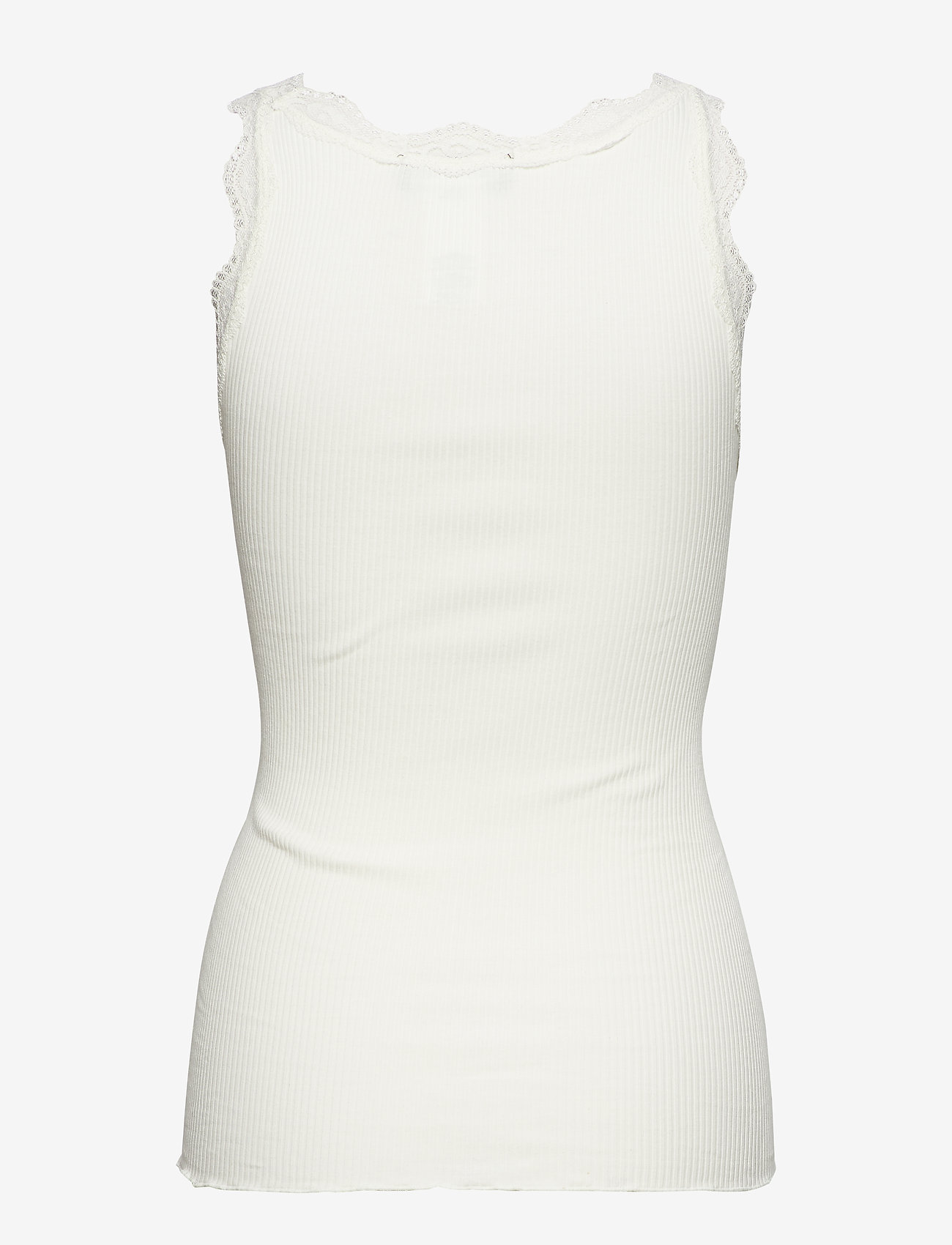 Rosemunde - Organic top w/ lace - new white - 1