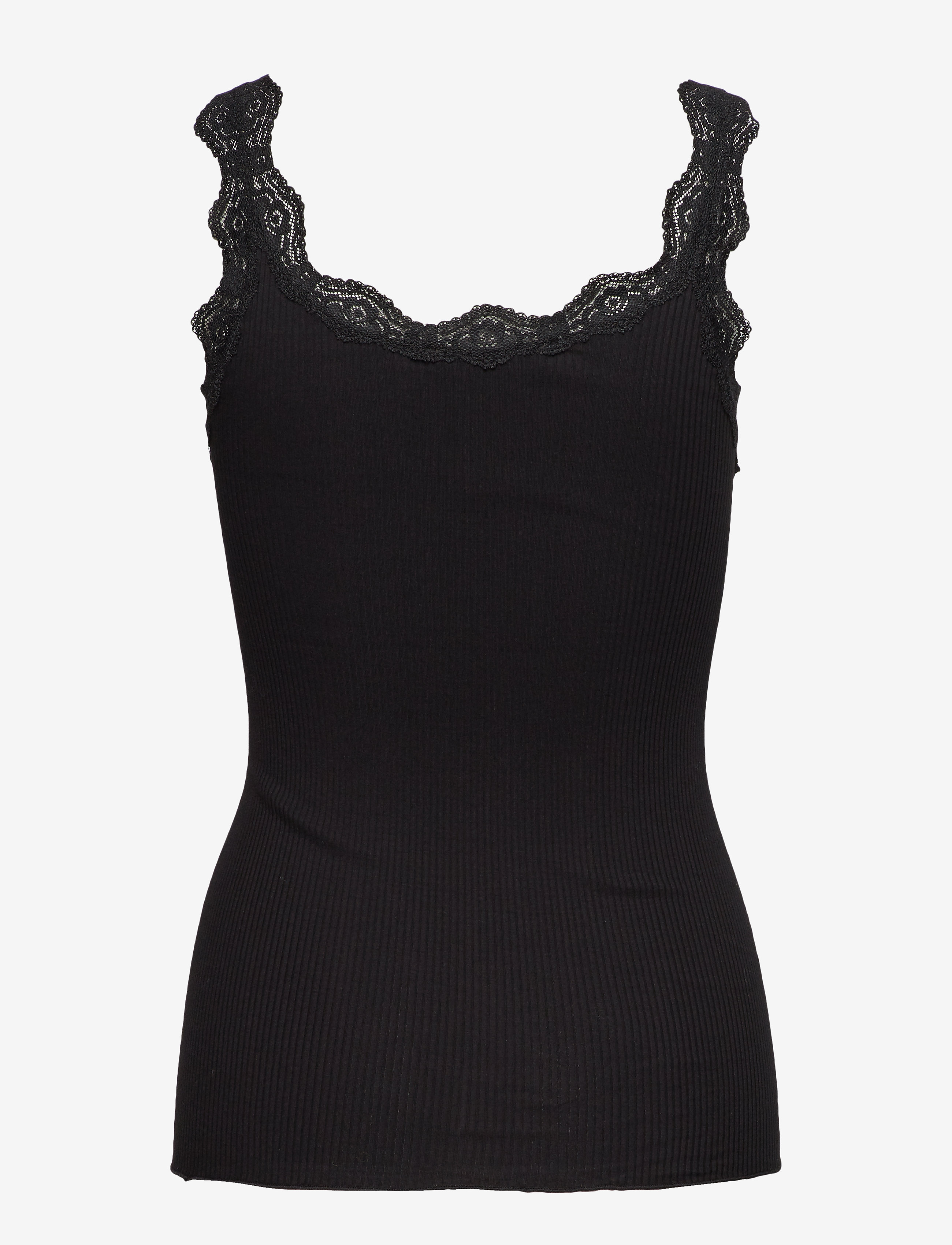 Rosemunde - Organic top w/ lace - black - 1