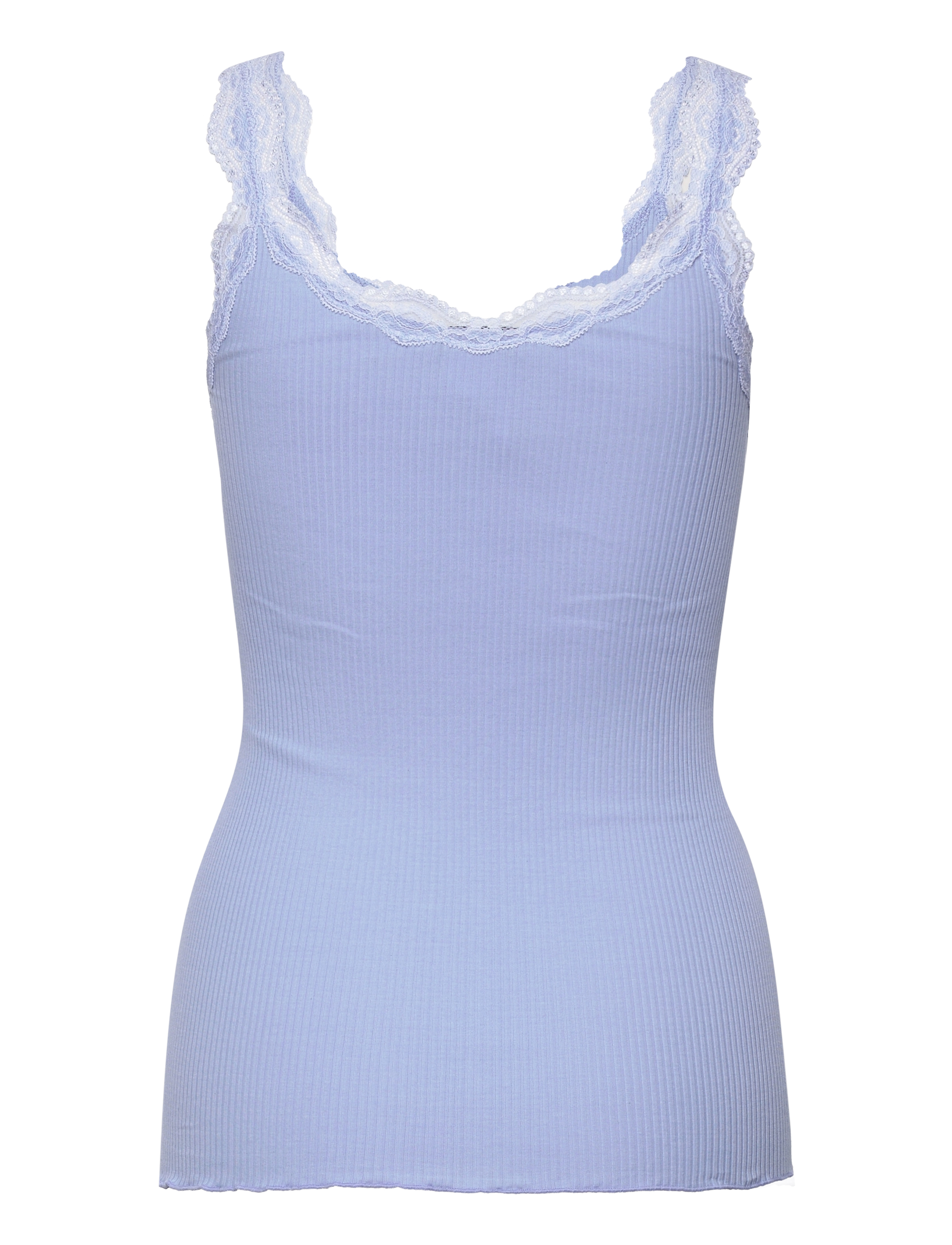 Rosemunde - Organic top w/ lace - blue heaven - 1